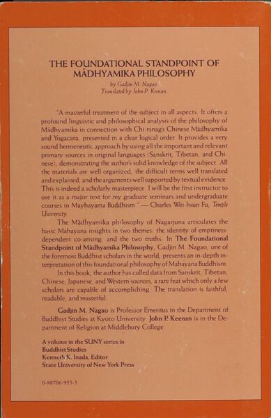 File:The Foundational Standpoint of Madhyamika Philosophy-back.jpg