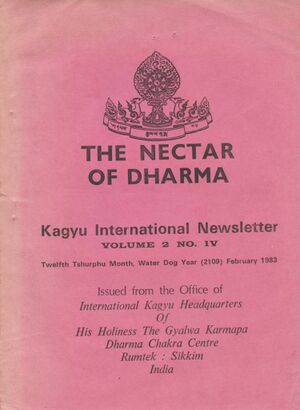 The Nectar of Dharma Vol. 2 No. 4 (1983)-front.jpg