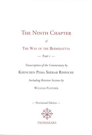 The Ninth Chapter of The Way of the Bodhisattva - Part 1 (Sherab and Fletcher 2018)-front.jpg