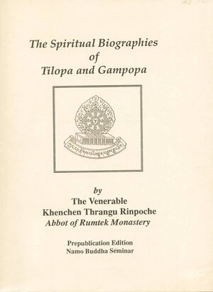 The Spiritual Biographies of Tilopa and Gampopa (1993)-front.jpg