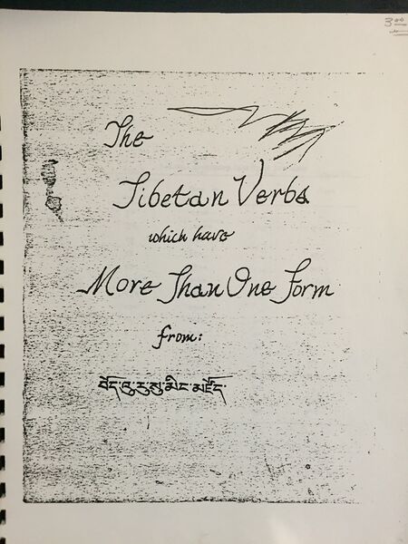 File:The Tibetan Verbs Which Have More Than One Form-front.jpg